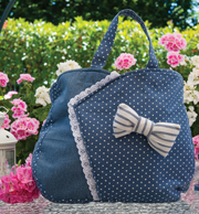 borsa blu avio